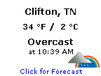 Click for Clifton, Tennessee Forecast