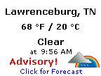 Click for Lawrenceburg, Tennessee Forecast