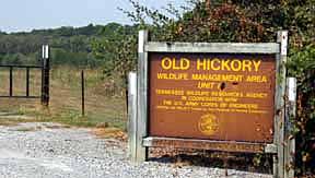 old hickory wma sign