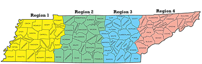 TWRA Regional Map